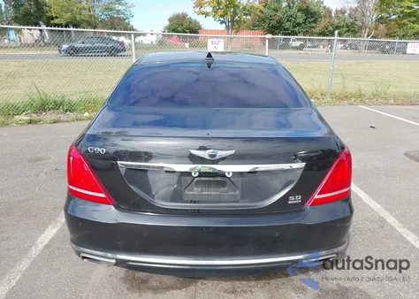 2019 Genesis G90 5.0 Ultimate z USA, uszkodzony, nr VIN KMHG54JH5KU052811